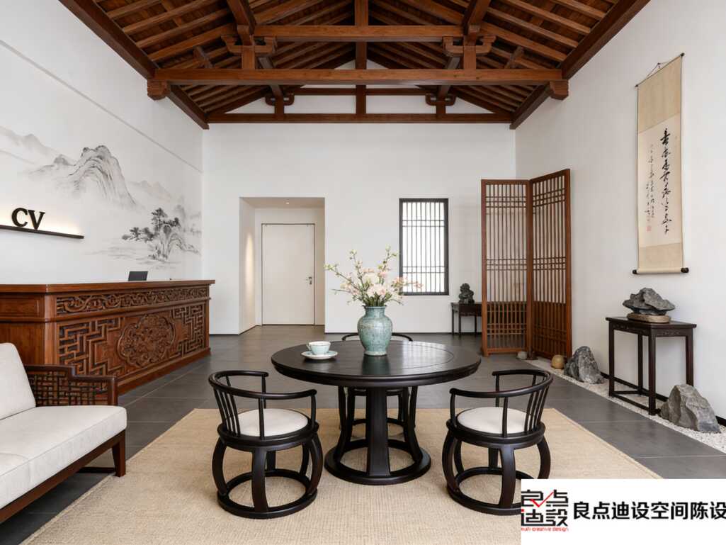 新中式美容院装修软装设计封神之作!这细节我夸累了